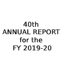 40th ANNUAL REPORT for the FY 2019-20